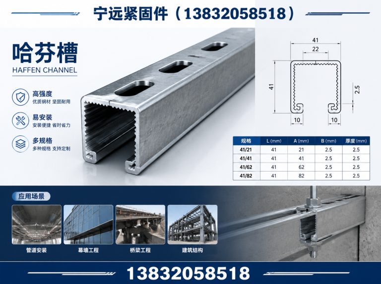 威县C型钢槽道展示图